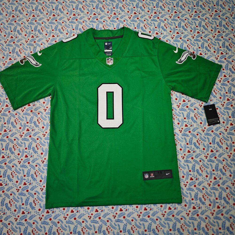 NFL Philadelphia Eagles D Andre Swift Green Jersey No. 0